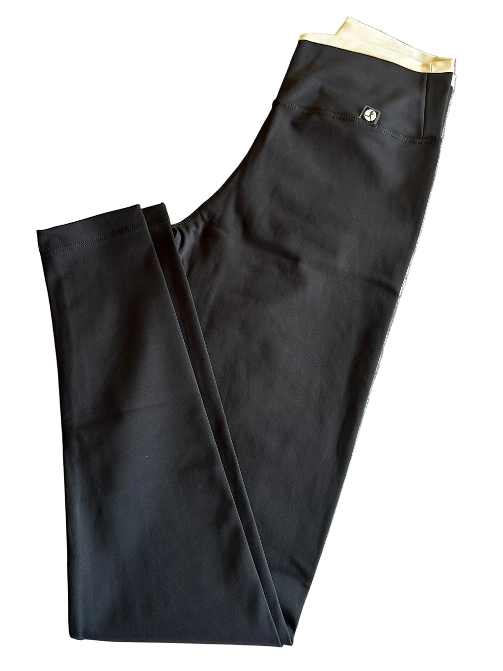 Legging cós-duplo cinzenta