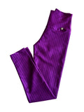 Legging acetinada roxa