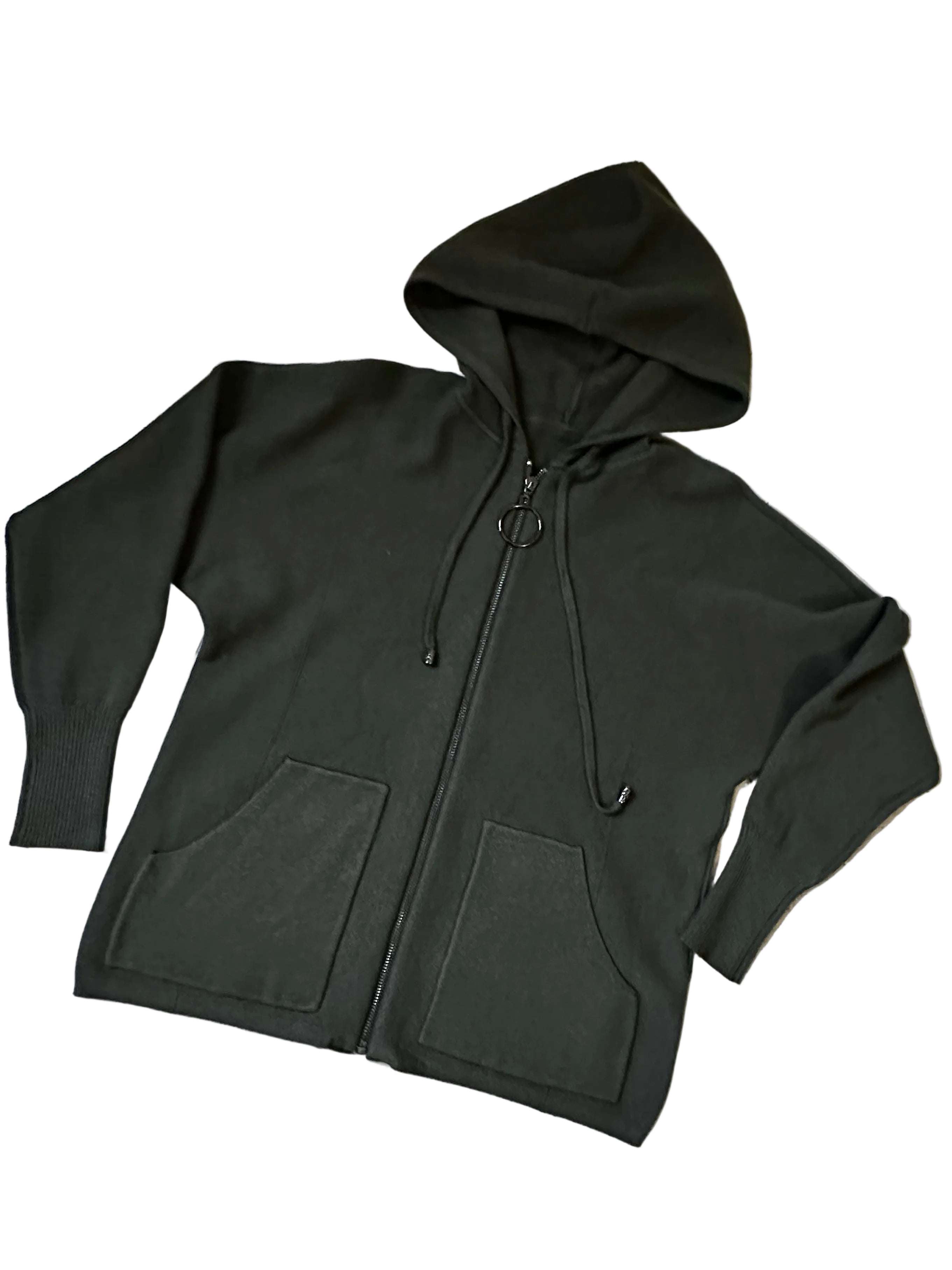 Casaco verde musgo de malha