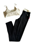 Conjunto preto com off-white