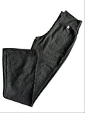 Legging flare cinza mesclado