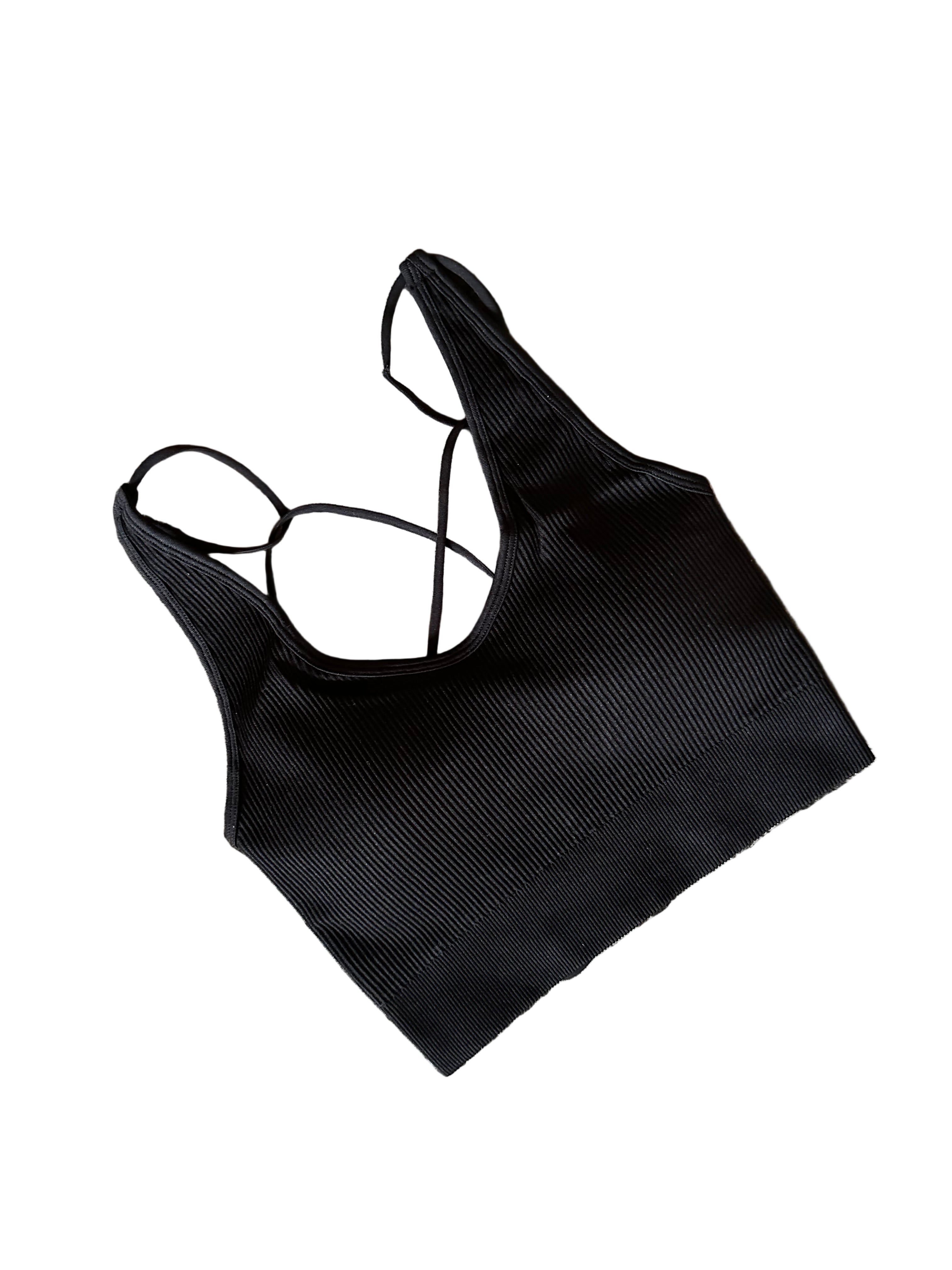 Top preto sem costas