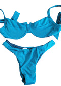 Biquini Vanessa Azul Brilho
